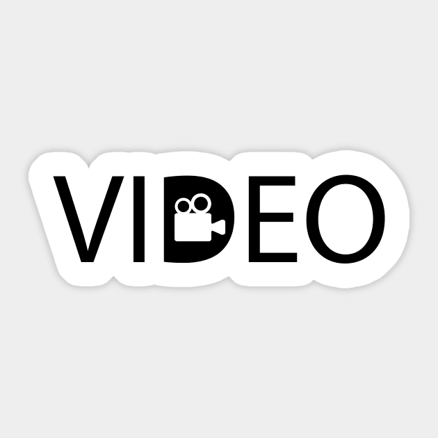 Video filming videos typography design Sticker by DinaShalash